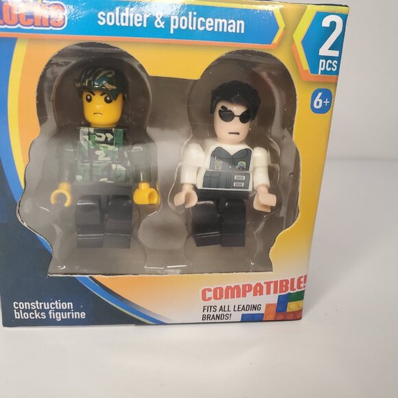 New Make-It Blocks Solider and Policeman Block Figurine - Picture 6 of 6